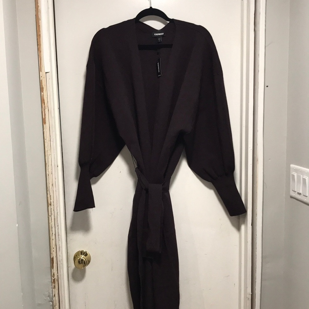 Express belted cardigan